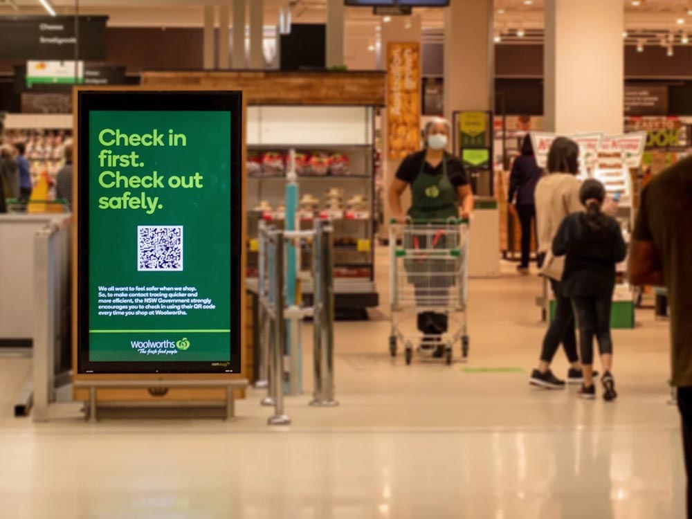 Aanzetten tot actie retail narrowcasting