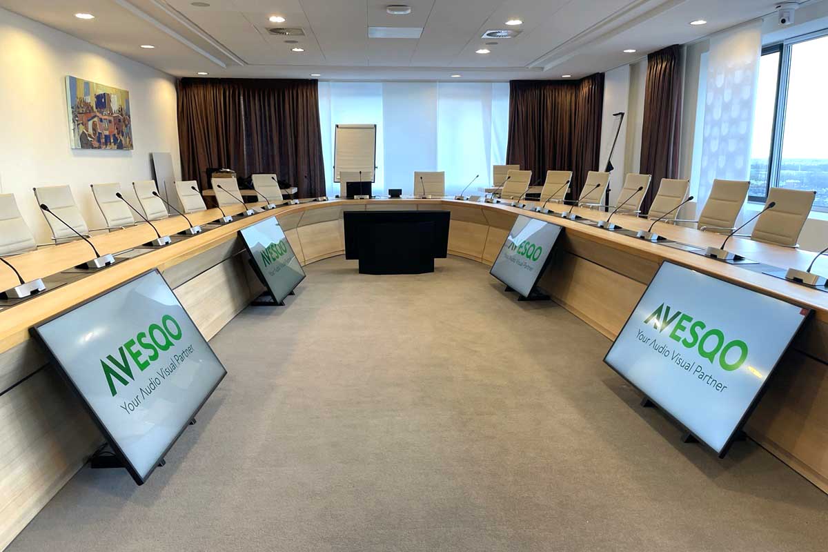 Raadzaal audiovisuele oplossing