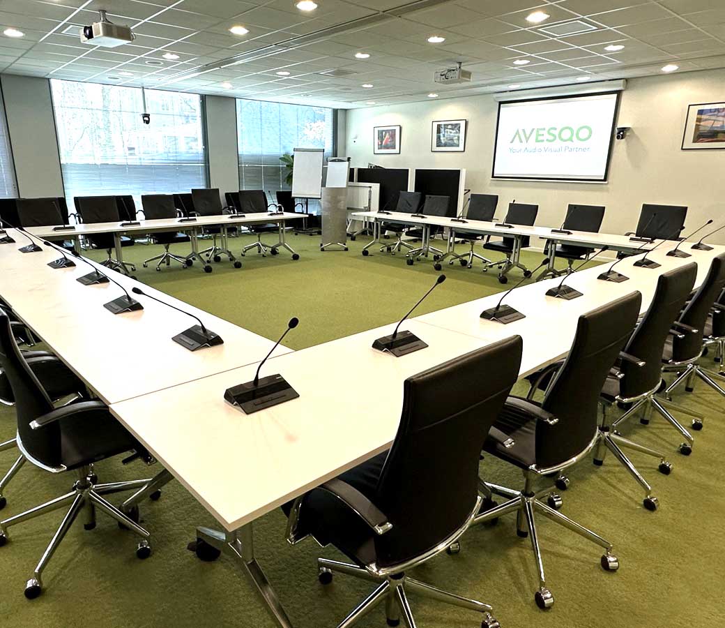 Raadzaal met AV oplossing